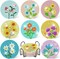 8 Pcs Diamond Art Coasters with Holder, Flower DIY Diamond Painting Kits for Adults Beginners, Small Mandala Floral Gem Art Coasters with Cork Base, Creative Arts and Crafts Gift Set